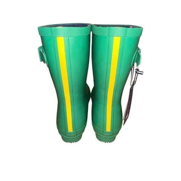 Joules winter Neoprene Lined Green Rain Boots sz 10 Rubber garden, puddle, cute - Picture 2 of 9